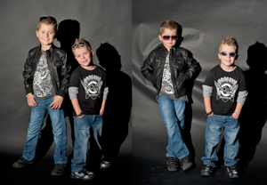 Coole Jungs mit Lederjacken und Sonnenbrille in Treuchtlingen